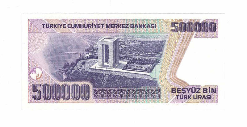 7. Emisyon 4.Tertip 500.000 Türk Lirası Seri H54 ÇİL TCK9758 - 2