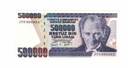 7. Emisyon 4.Tertip 500.000 Türk Lirası Seri J79 ÇİL TCK9763 - 1
