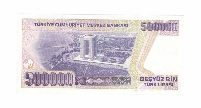 7. Emisyon 4.Tertip 500.000 Türk Lirası Seri J79 ÇİL TCK9763 - 2