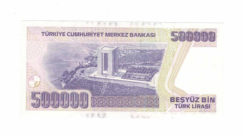 7. Emisyon 4.Tertip 500.000 Türk Lirası Seri J88 ÇİL TCK9764 - 2