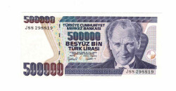7. Emisyon 4.Tertip 500.000 Türk Lirası Seri J88 ÇİL TCK9765 - 1