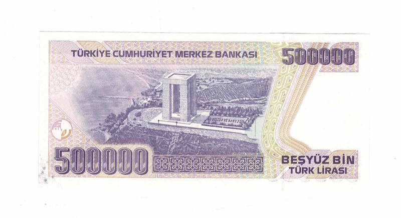 7. Emisyon 4.Tertip 500.000 Türk Lirası Seri K55 ÇİL TCK9766 - 2