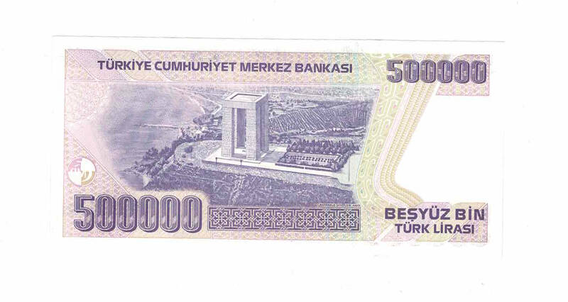 7. Emisyon 4.Tertip 500.000 Türk Lirası Seri L90 ÇİL TCK9769 - 2