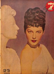 7 Gün Haftalık Resimli Mecmua 11 Aralık 1948 Sayı : 39 - Kapak : Ava Gardner NDR98037 - Gökçekoleksiyon
