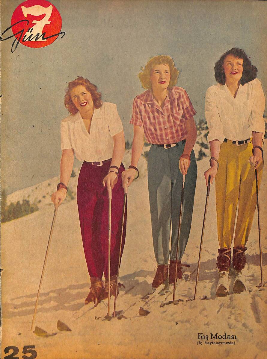 7 Gün Haftalık Resimli Mecmua 5 Şubat 1949 Sayı : 47 - Lana Turner Niçin Evlenmedi NDR98029 - 1