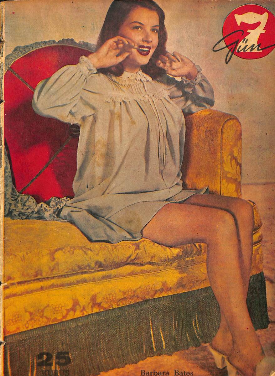 7 Gün Haftalık Resimli Mecmua - Kapak: Barbara Bates NDR98813 - 1