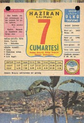 7 Haziran 1980 Takvim Yaprağı - Doğum Günü Hediyesi EFM(N)9124 - Gökçekoleksiyon