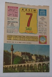 7 Kasım 1989 Takvim Yaprağı - Doğum Günü Hediyesi EFM(N)6598 - Gökçekoleksiyon