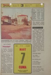 7 Mart 1980 Takvim Yaprağı - Doğum Günü Hediyesi EFM(N)7645 - Gökçekoleksiyon