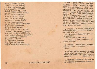 7 Ocak 1960 Ajans Türk Takvim Yaprağı(Şiirli Saatli) EFM(N)1801 - 6