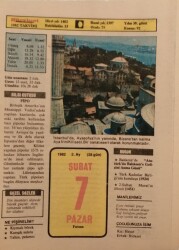 7 Şubat 1982 Takvim Yaprağı - Doğum Günü Hediyesi EFM(N)7676 - Gökçekoleksiyon