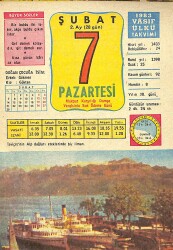 7 Şubat 1983 Takvim Yaprağı - Doğum Günü Hediyesi EFM(N)11738 - Gökçekoleksiyon