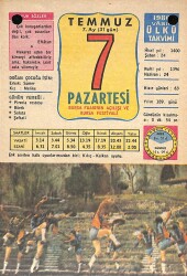 7 Temmuz 1980 Takvim Yaprağı - Doğum Günü Hediyesi EFM(N)9154 - Gökçekoleksiyon