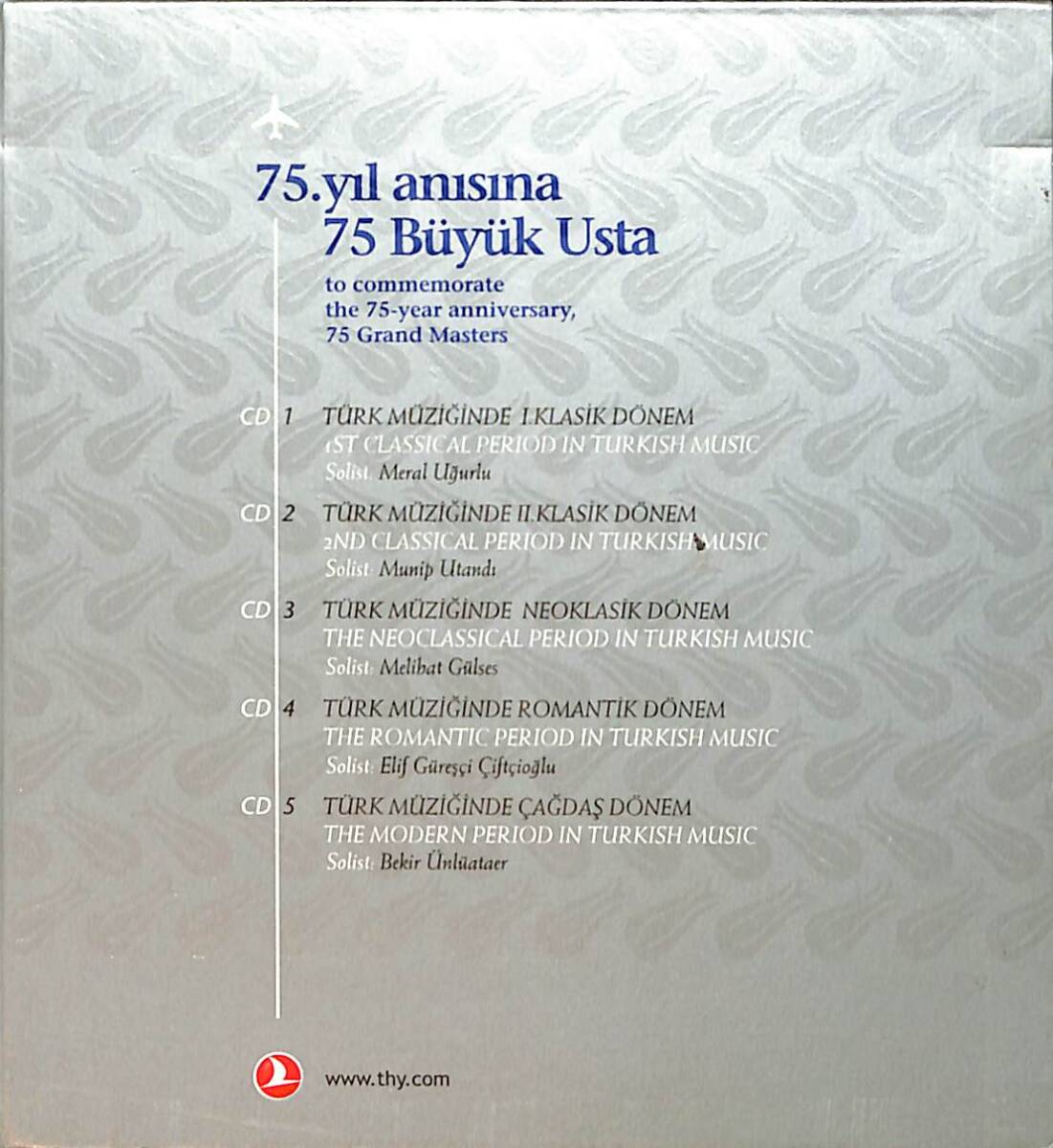75. Yıl Anısına 75 Büyük Usta - To Commemorate the 75-Year Anniversary, 75 Grand Masters CD (İkinci El) CD4924 - 1