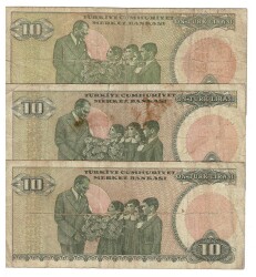 7.Emisyon 10 Türk Lirası A17-C17-D17 Haliyle TCK6849 - 2