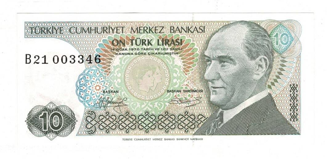 7.Emisyon 1.Tertip 10 Türk Lirası Seri B21 - ÇA/ÇİL TCK10101 - 3