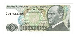 7.Emisyon 1.Tertip 10 Türk Lirası Seri C01 - ÇİL TCK10103 - Gökçekoleksiyon