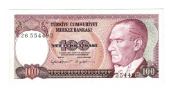 7.Emisyon 1.Tertip 100 Türk Lirası Seri C26 - ÇİL TCK10261 - Gökçekoleksiyon