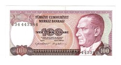 7.Emisyon 2.Tertip 100 Türk Lirası Seri C34 - ÇİL TCK10262 - Gökçekoleksiyon