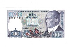 7.Emisyon 1.Tertip 1000 Türk Lirası Seri B28 ÇİL - TCK9868 - 1