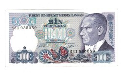 7.Emisyon 1.Tertip 1000 Türk Lirası Seri B31 ÇA - TCK9879 - 1