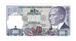 7.Emisyon 1.Tertip 1000 Türk Lirası Seri B31 ÇA - TCK9879 - 1