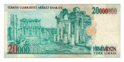 7.Emisyon 1.Tertip 20.000.000 Türk Lirası Seri D80 - ÇT TCK10178 - 2