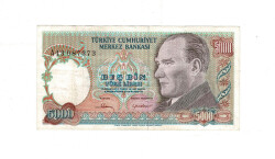 7.Emisyon 1.Tertip 5.000 Türk Lirası Seri A43 ÇT TCK9991 - Gökçekoleksiyon