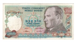 7.Emisyon 1.Tertip 5000 Türk Lirası Seri A51 - ÇT TCK10136 - Gökçekoleksiyon