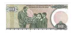 7.Emisyon 2.Tertip 10 Türk Lirası Seri D89 - ÇİL TCK10515 - 2