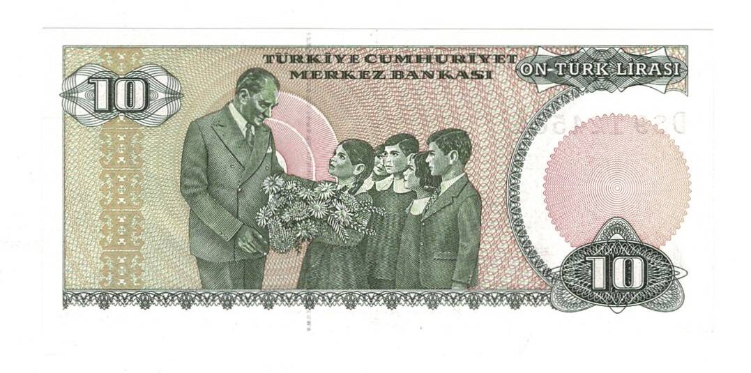 7.Emisyon 2.Tertip 10 Türk Lirası Seri D89 - ÇİL TCK10515 - 2
