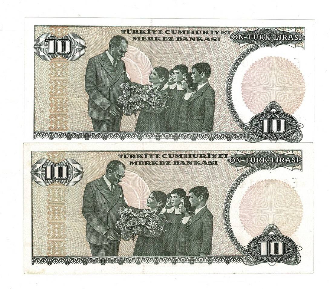7.Emisyon 2.Tertip 10 Türk Lirası *Seri E66/67* - ÇİL TCK10114 - 2