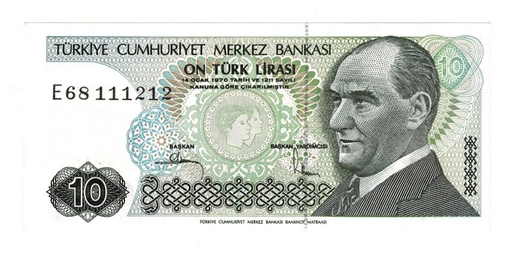 7.Emisyon 2.Tertip 10 Türk Lirası Seri E68 - ÇİL TCK10521 - 1