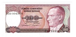 7.Emisyon 2.Tertip 100 Türk Lirası Seri D50 - ÇİL TCK10119 - 3