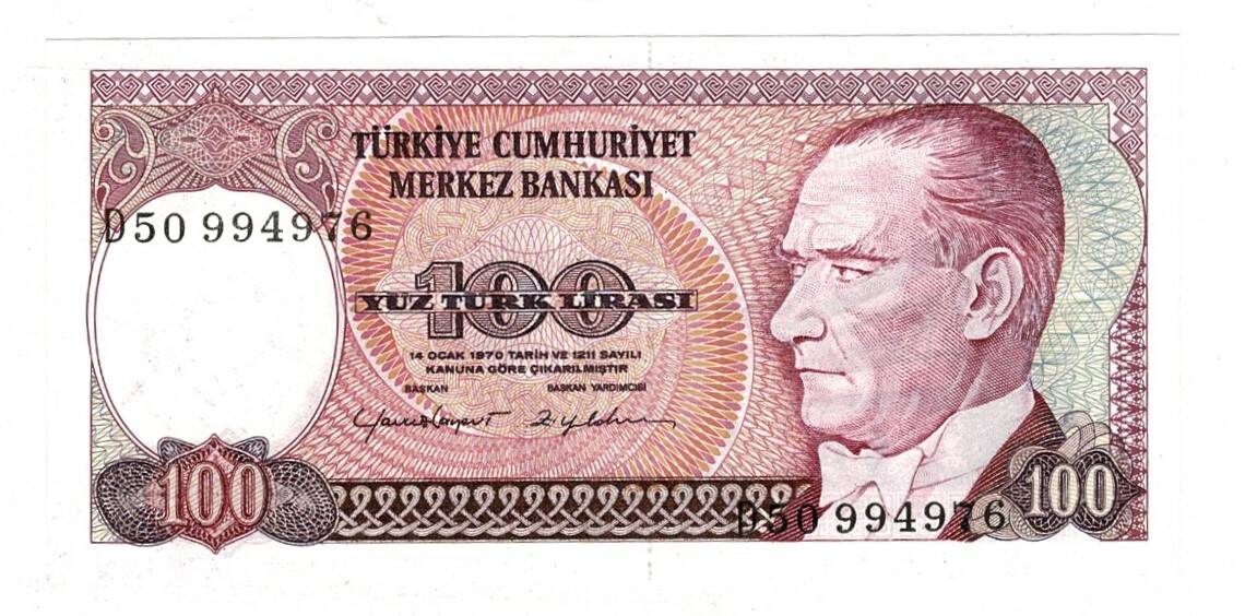 7.Emisyon 2.Tertip 100 Türk Lirası Seri D50 - ÇİL TCK10119 - 3