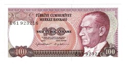 7.Emisyon 2.Tertip 100 Türk Lirası Seri E61 - ÇİL TCK10121 - 4