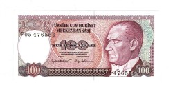 7.Emisyon 2.Tertip 100 Türk Lirası Seri F05 ÇİL - TCK9864 - 1