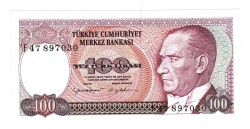 7.Emisyon 2.Tertip 100 Türk Lirası Seri F47 - ÇİL TCK10120 - 1