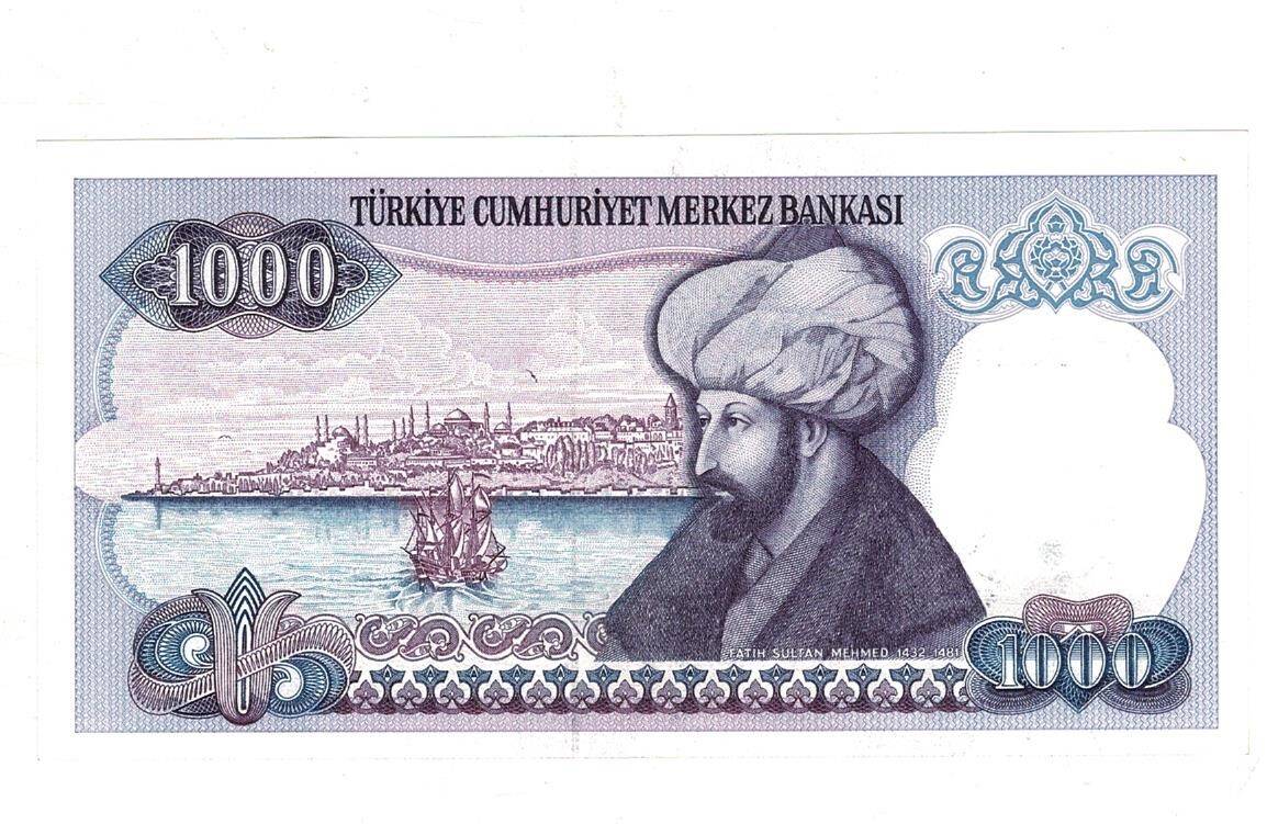 7.Emisyon 2.Tertip 1000 Türk Lirası Seri F75 ÇA - TCK9867 - 2