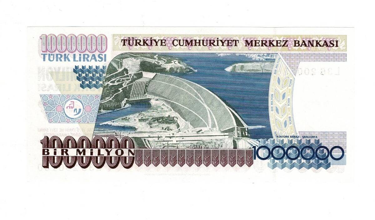 7.Emisyon 2.Tertip 1.000.000 Türk Lirası Seri L36 ÇİL - TCK9844 - 2