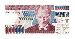 7.Emisyon 2.Tertip 1000000 Türk Lirası Seri M81 505-666 - ÇİL TCK10162 - Gökçekoleksiyon
