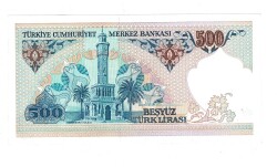 7.Emisyon 2.Tertip 500 Türk Lirası Seri D40 ÇİL - TCK9848 - 2