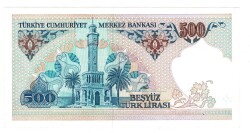 7.Emisyon 2.Tertip 500 Türk Lirası Seri D40 ÇİL - TCK9848 - 2