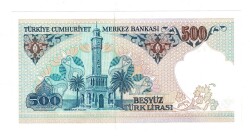 7.Emisyon 2.Tertip 500 Türk Lirası Seri D59 - ÇİL TCK10124 - 2