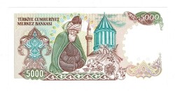 7.Emisyon 2.Tertip 5000 Türk Lirası Seri B63 - ÇİL TCK10132 - 2