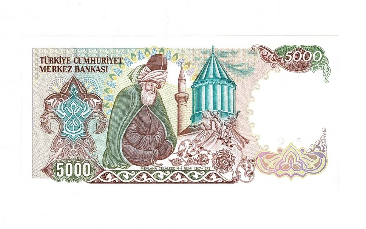 7.Emisyon 2.Tertip 5000 Türk Lirası Seri B72 ÇİL - TCK9882 - 2