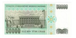 7.Emisyon 2.Tertip 50000 Türk Lirası Seri L19 - ÇİL TCK10146 - 2