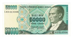 7.Emisyon 2.Tertip 50000 Türk Lirası Seri L65 - ÇİL TCK10143 - 3
