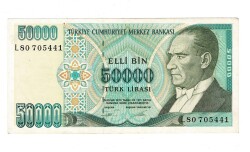 7.Emisyon 2.Tertip 50.000 Türk Lirası Seri L80 ÇA - TCK9859 - 1