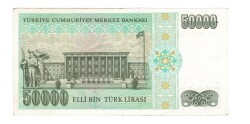 7.Emisyon 2.Tertip 50.000 Türk Lirası Seri L80 ÇA - TCK9859 - 2